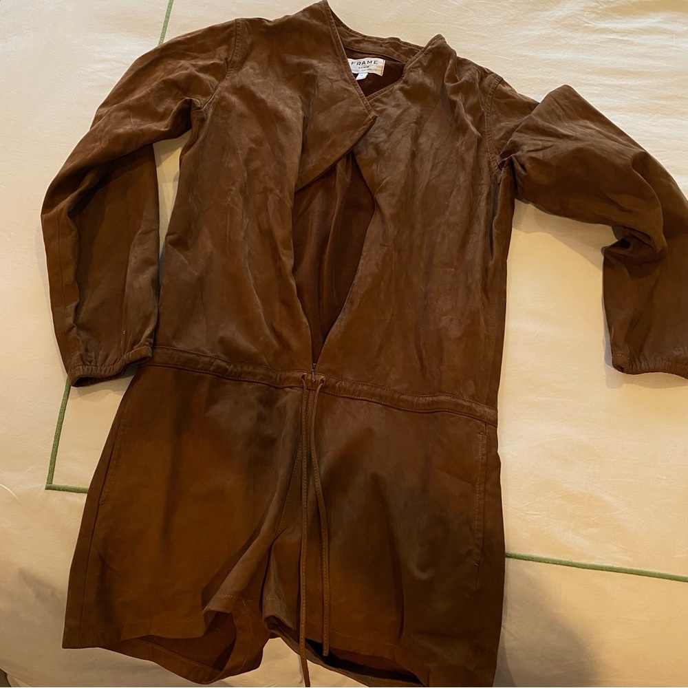 Suede jumpsuit from Frame